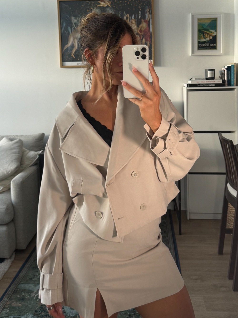 Darling cropped trench coat